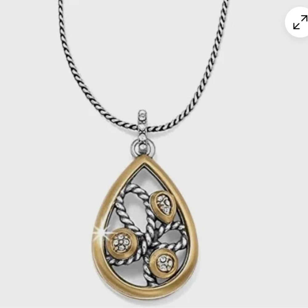 Brighton Yalta Necklace Silver-Gold, Never Worn, New, With Tag